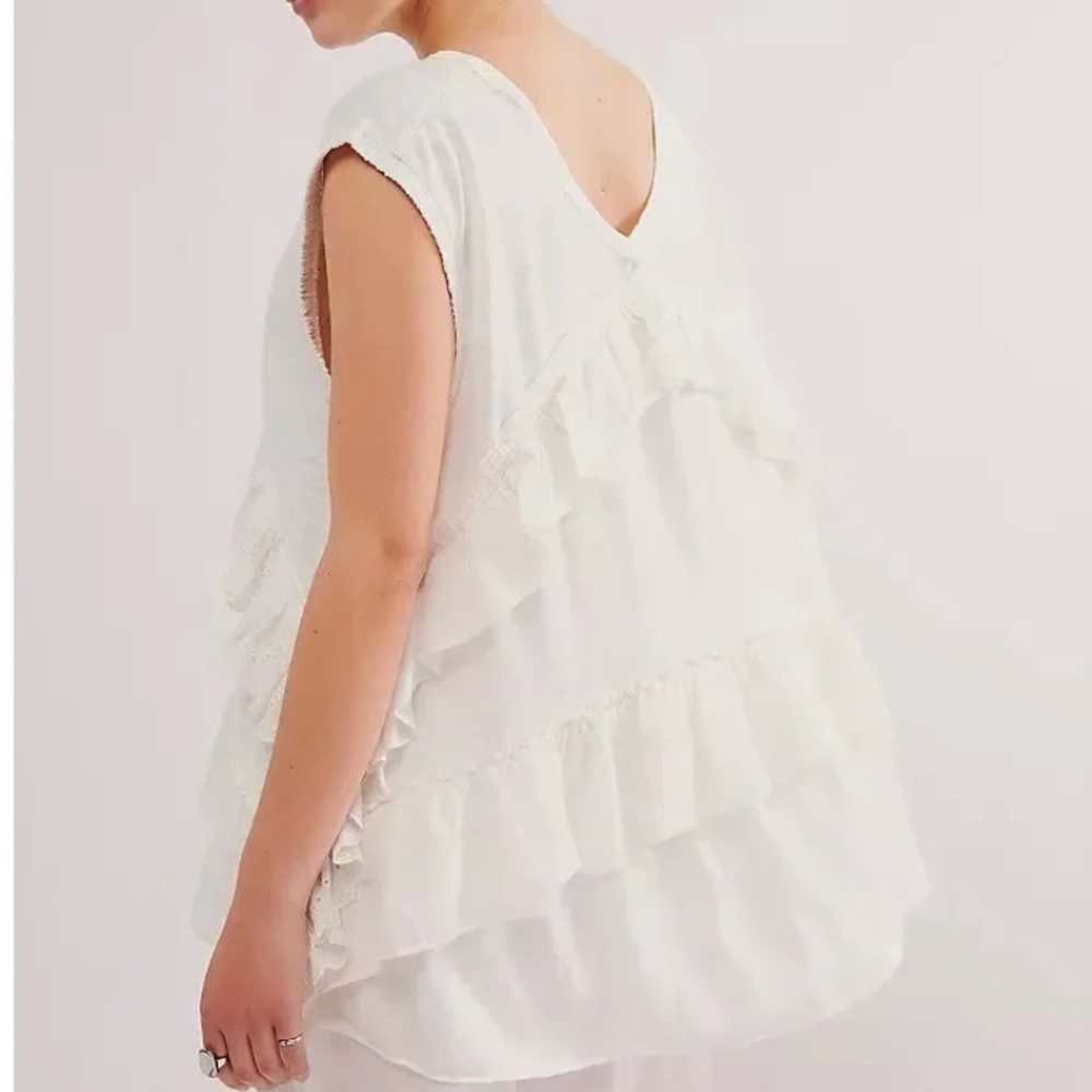 Free People Claire Tee Tunic Top, NWOT